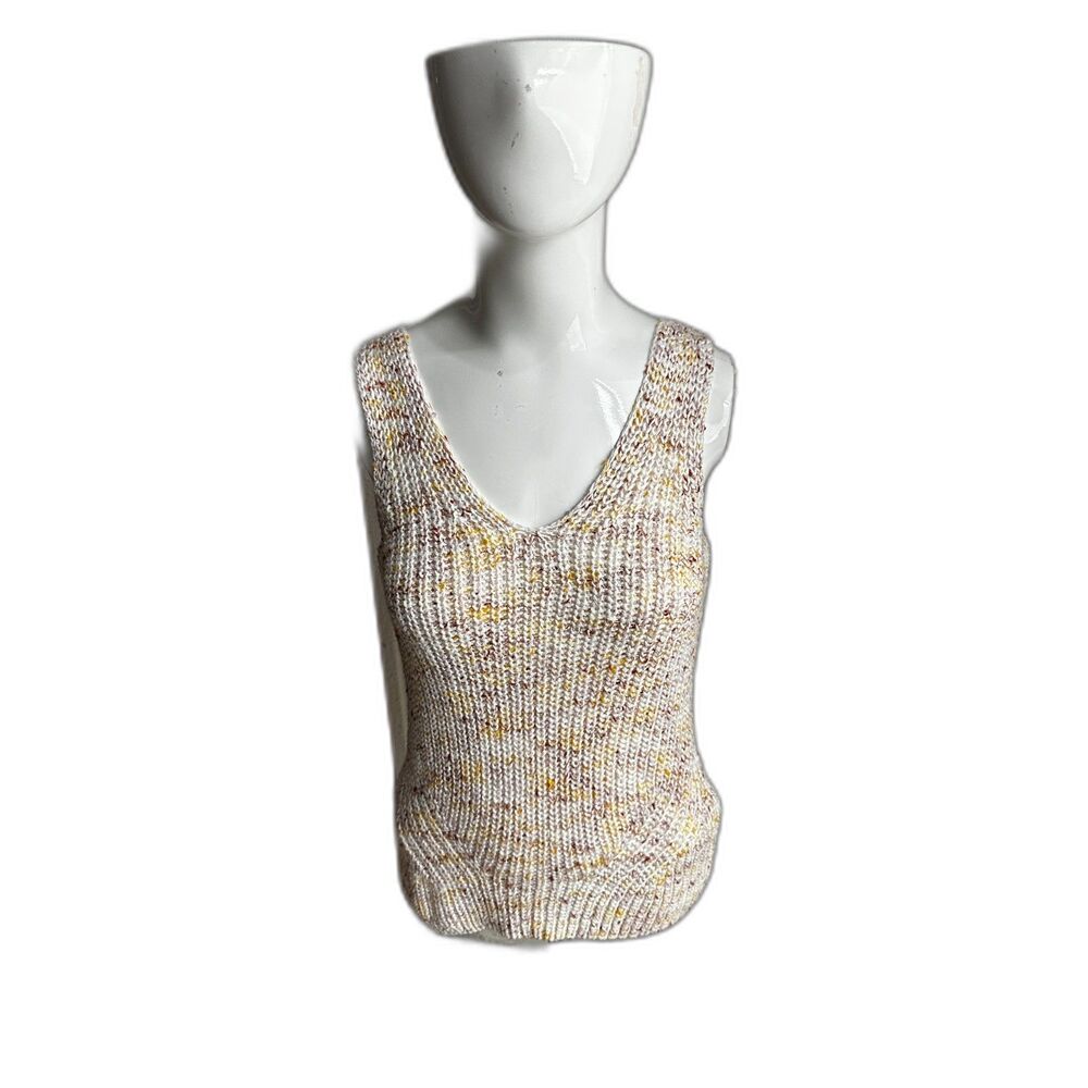 LOFT Women's Knit Top V Neck Size XSP Sleeveless Top Casual Knit Top EUC
